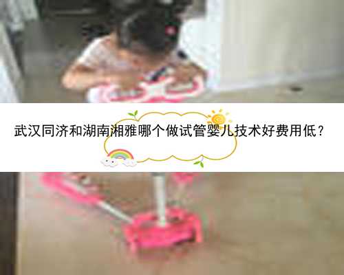 武汉同济和湖南湘雅哪个做试管婴儿技术好费用低？